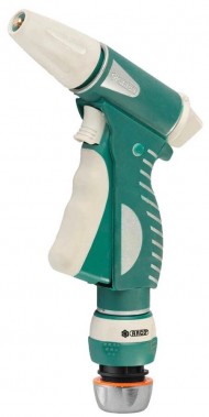 Пистолет-распылитель RACO 328C плавная регулировка, курок спереди, металлический с TPR, с соединителем 1/2, 4256-55/328C