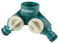 Распределитель двухканальный RACO ORIGINAL 3/4", поливочный, с внутренней резьбой, 4250-55255C Распределитель двухканальный RACO ORIGINAL 3/4", поливочный, с внутренней резьбой, 4250-55255C