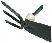 Мотыжка садовая RACO, прямое лезвие, 3 зубца, с быстрозажимным механизмом, 75мм, 4230-53817 Мотыжка садовая RACO, прямое лезвие, 3 зубца, с быстрозажимным механизмом, 75мм, 4230-53817