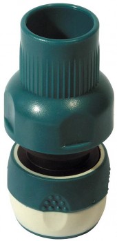 Соединитель RACO COMFORT-PLUS 3/4, с автостопом, быстросъёмный с защитой от перегиба шланга ,из ABS-пластика с TPR, 4248-55248B
