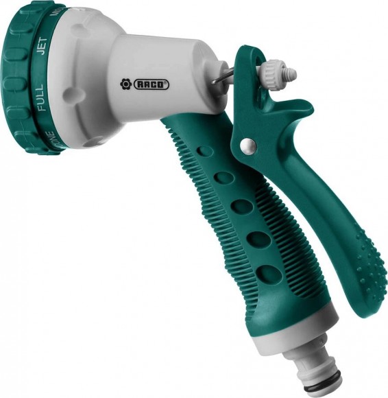 Пистолет-распылитель RACO 508C 8 режимов, курок сзади, поливочный пластиковый с TPR, 4255-55/508C-18 Пистолет-распылитель RACO 508C 8 режимов, курок сзади, поливочный пластиковый с TPR, 4255-55/508C-18